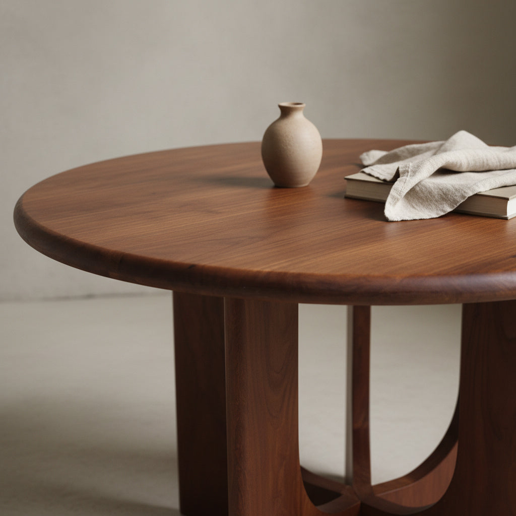 Bullnose Coliseo ronde mangohouten eettafel - Ø 120 cm
