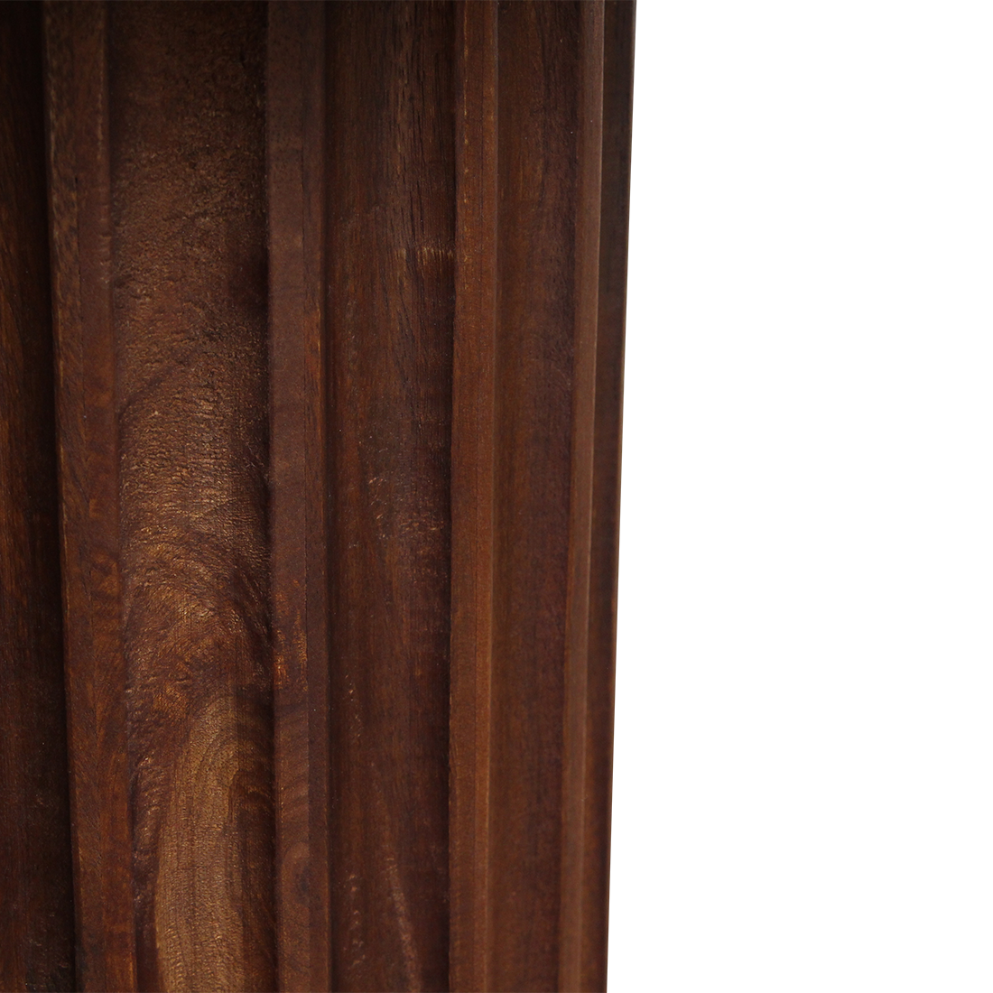 Bullnose bijzettafel reversed bruin Ø 50 cm