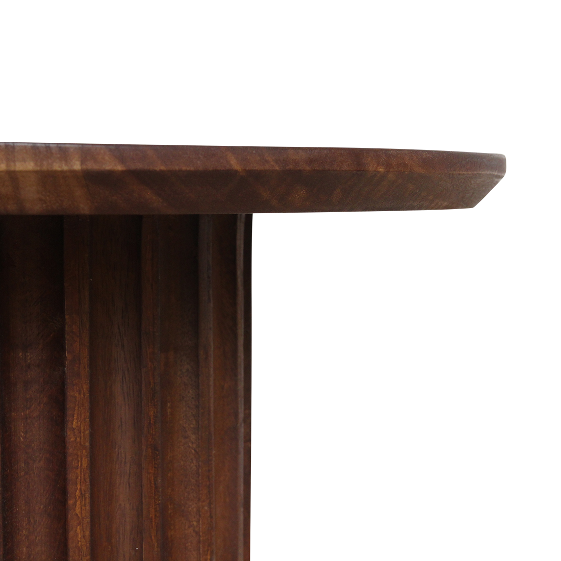 Bullnose bijzettafel reversed bruin Ø 55 cm