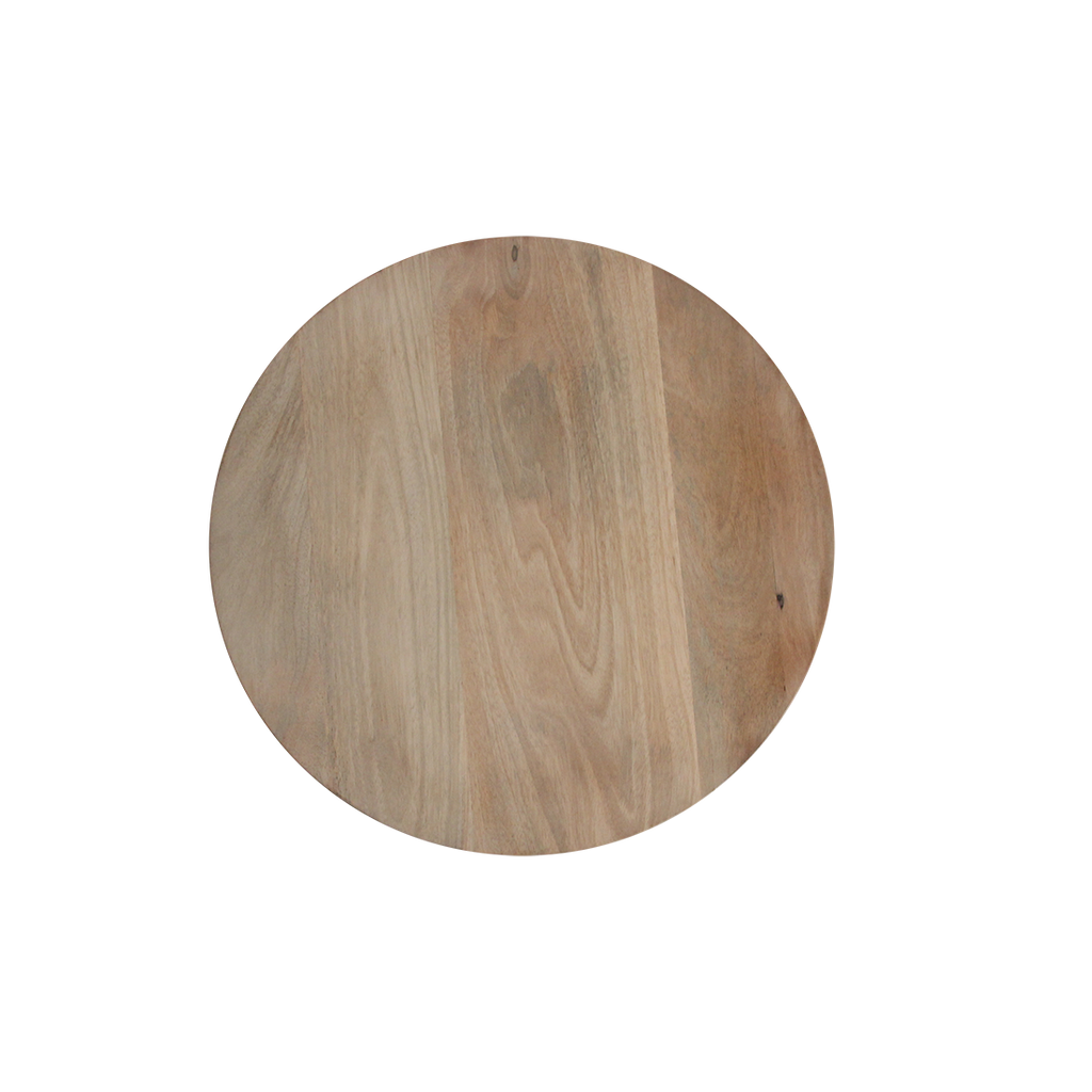 Bullnose bijzettafel reversed naturel Ø 50 cm