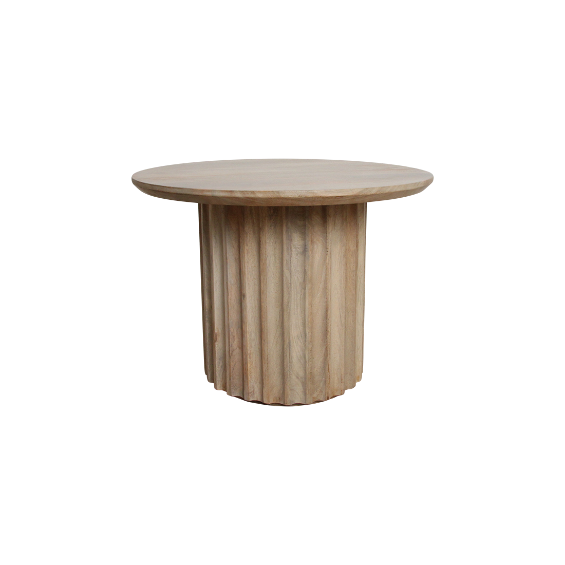 Bullnose bijzettafel reversed naturel Ø 55 cm