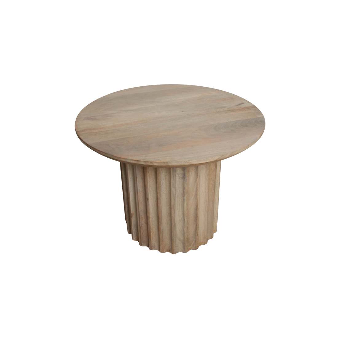Bullnose side table reversed natural Ø 55 cm
