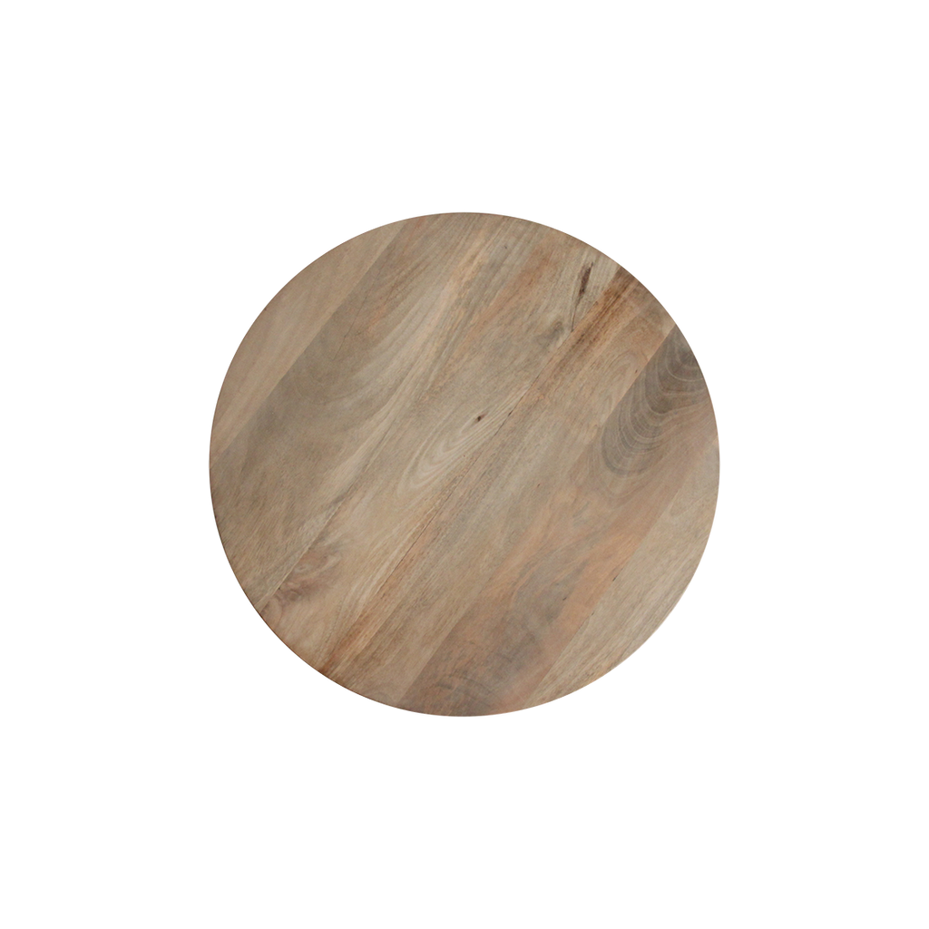 Bullnose side table reversed natural Ø 55 cm