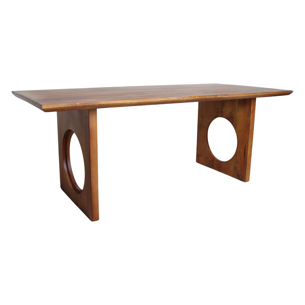 Bullnose Chamfered Loop mangohouten eettafel  - 200 cm
