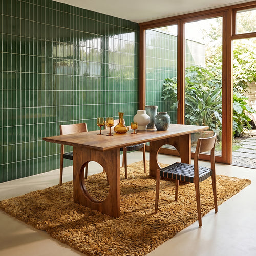 Bullnose Chamfered Loop mangohouten eettafel  - 200 cm