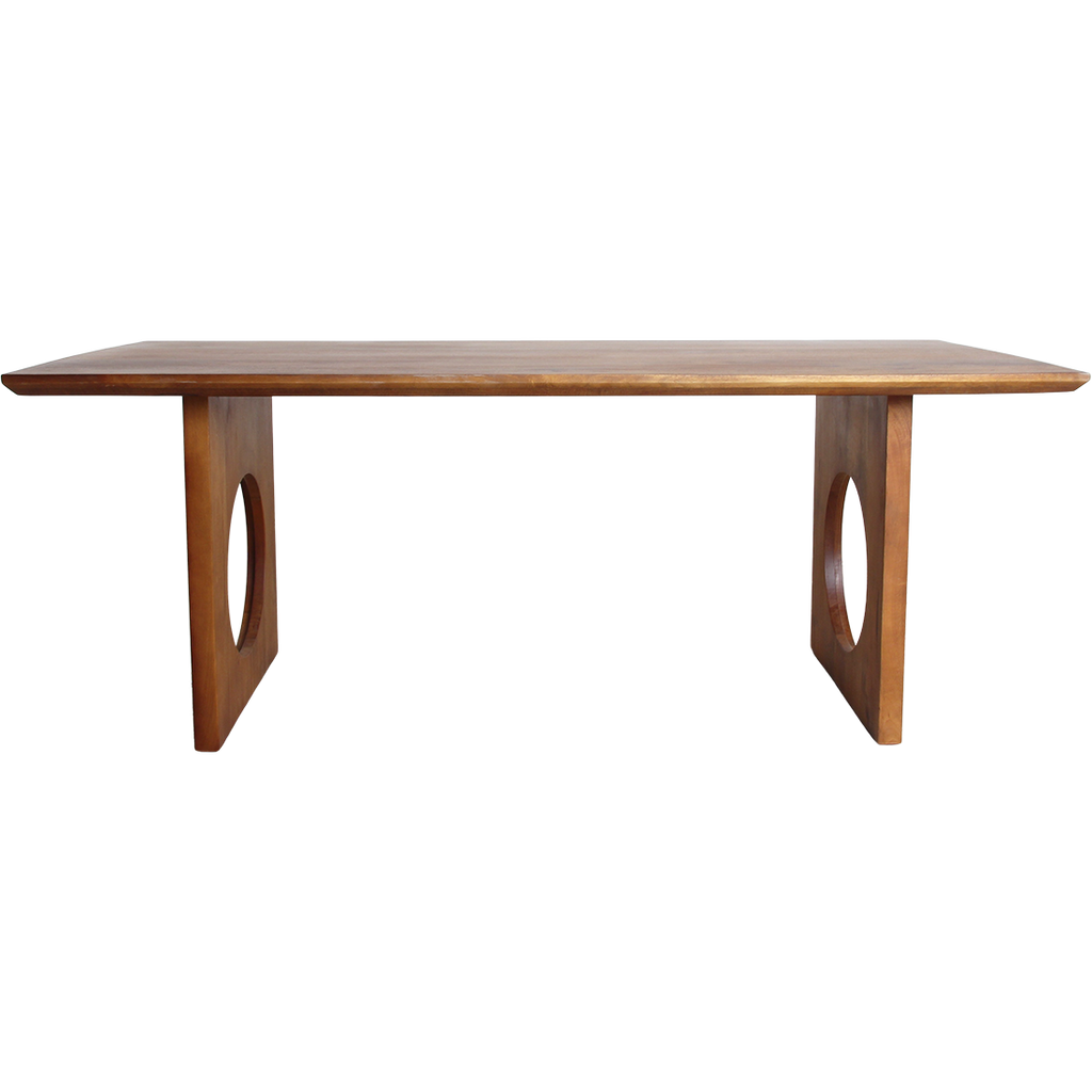 Bullnose Chamfered Loop mangohouten eettafel  - 200 cm