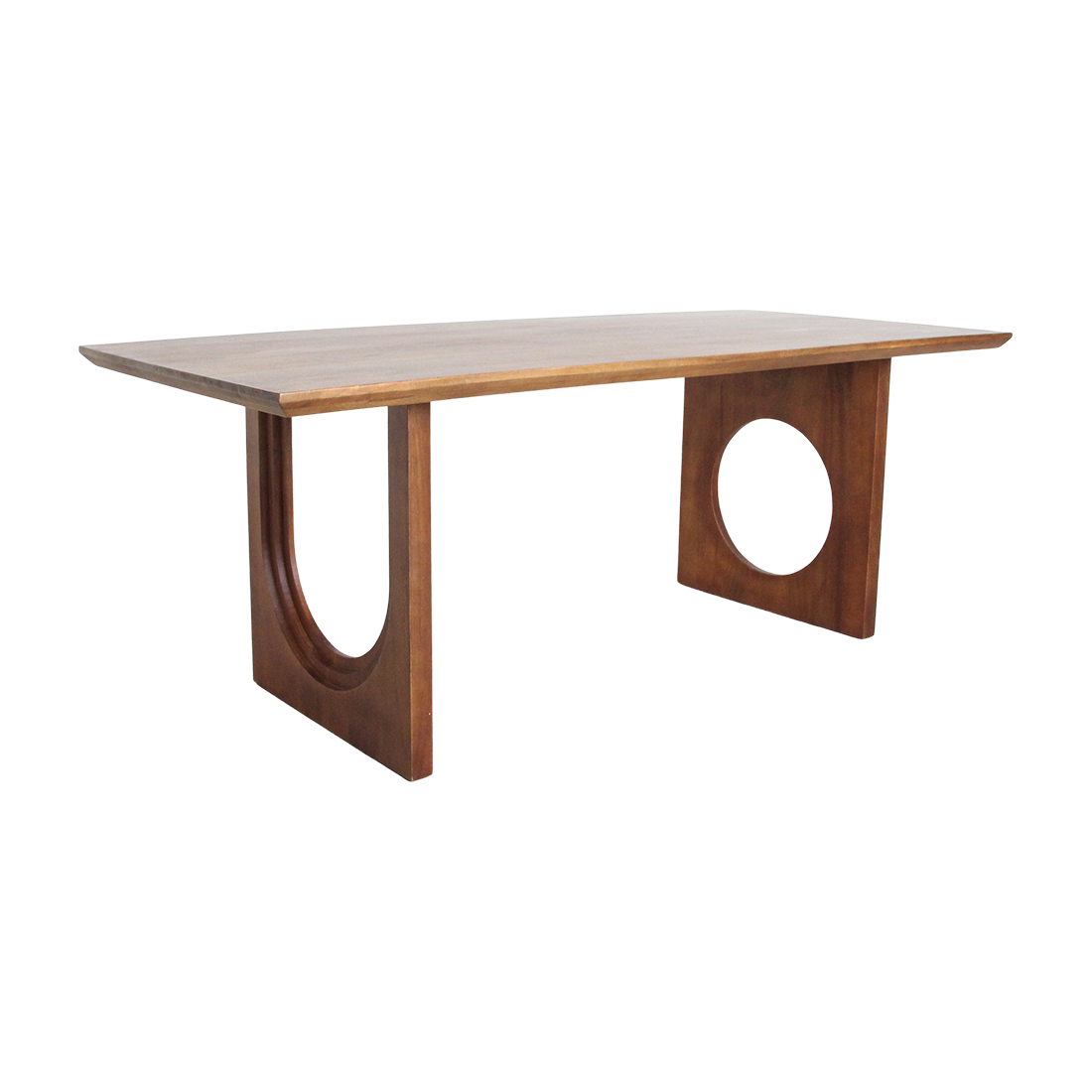 Bullnose Chamfered Mix mangohouten eettafel  - 200 cm