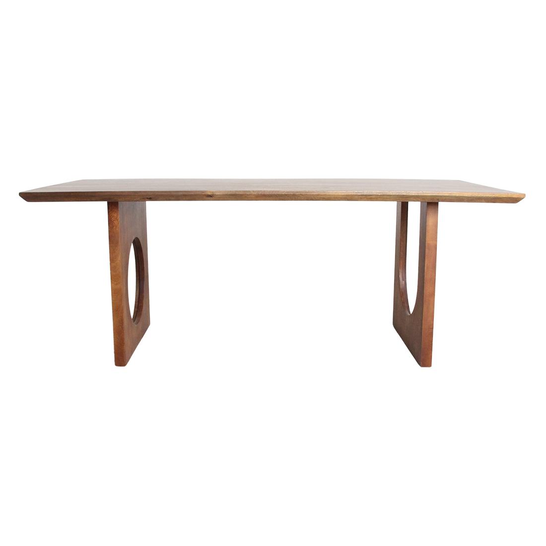 Bullnose Chamfered Mix mangohouten eettafel  - 200 cm