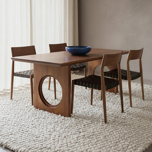 Bullnose Chamfered Loop mangohouten eettafel  - 240 cm