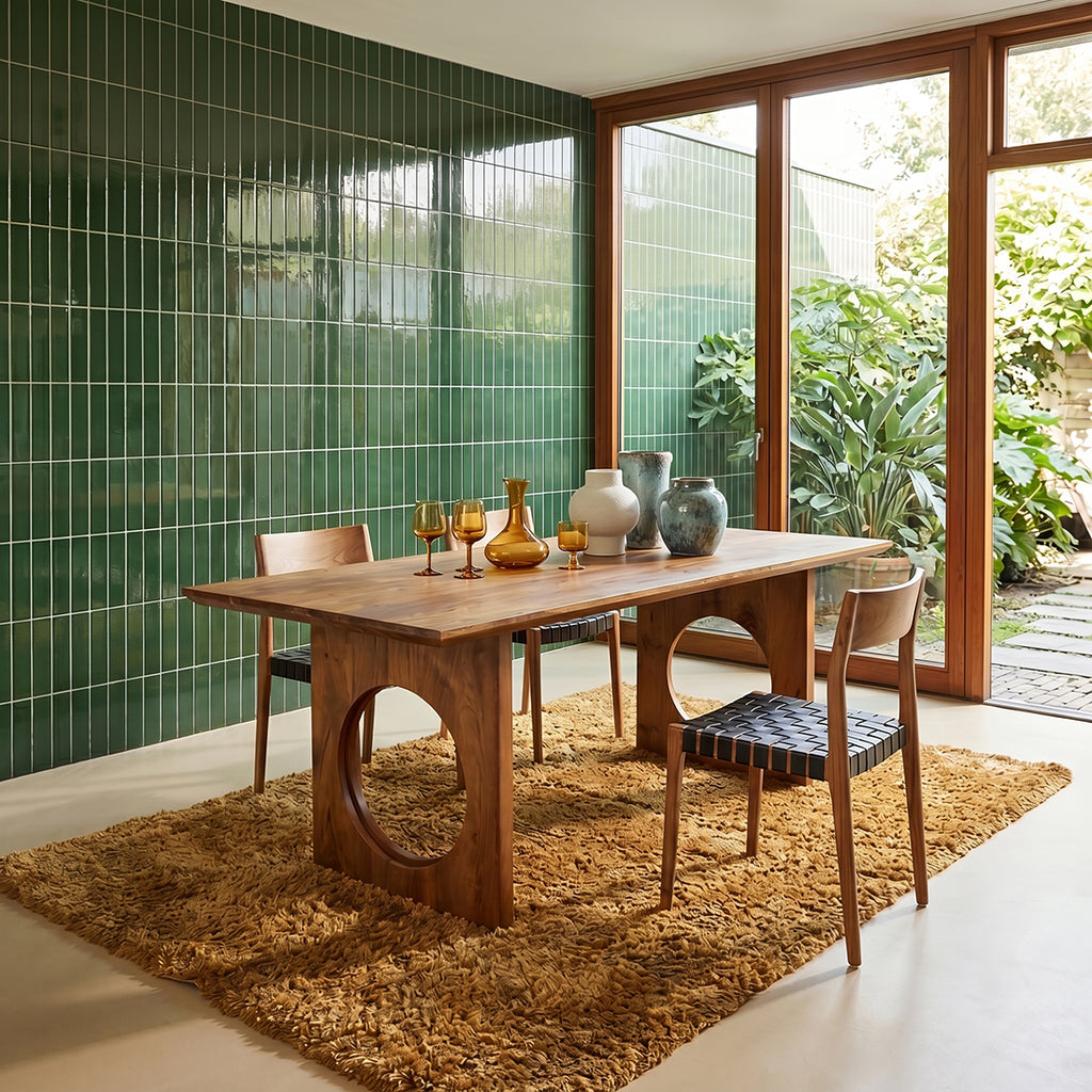 Bullnose Chamfered Loop mangohouten eettafel  - 240 cm