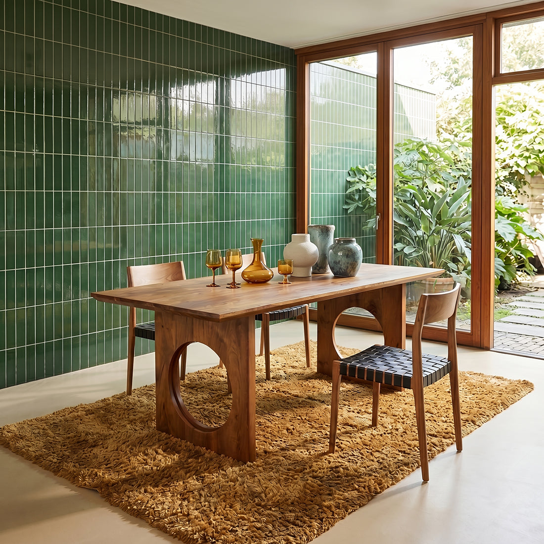 Bullnose Chamfered Loop mangohouten eettafel  - 240 cm