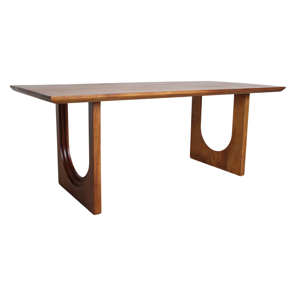 Bullnose Chamfered Arch mangohouten eettafel  - 240 cm