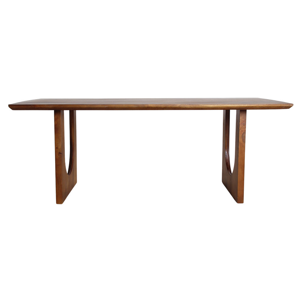 Bullnose Chamfered Arch mangohouten eettafel  - 240 cm