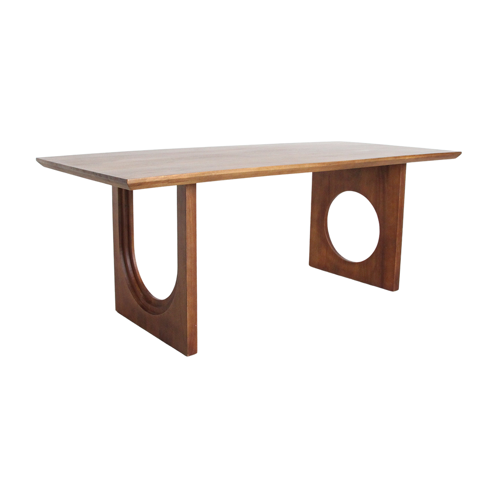 Bullnose Chamfered Mix mangohouten eettafel  - 240 cm