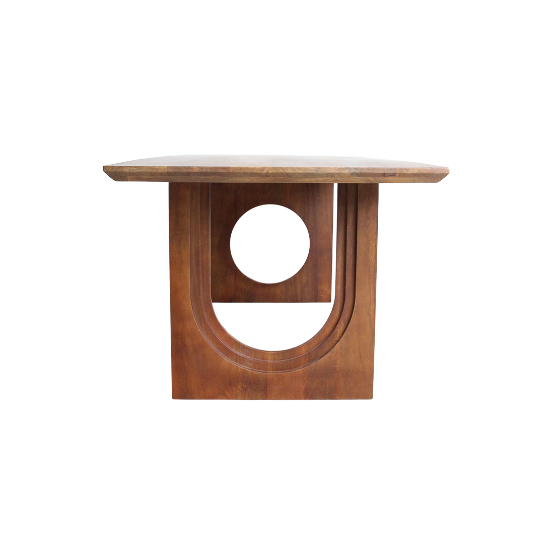Bullnose Chamfered Mix mangohouten eettafel  - 240 cm