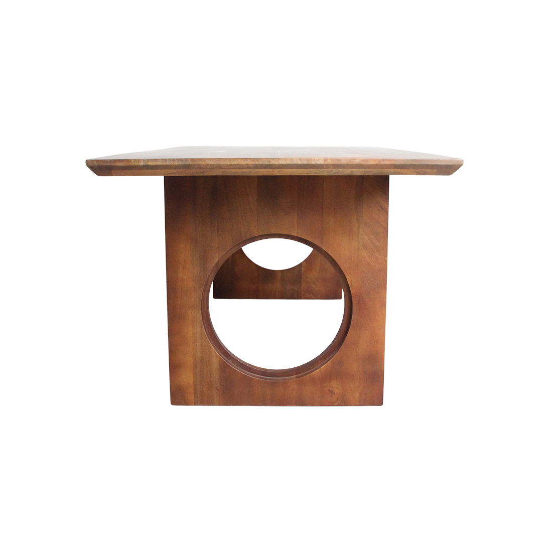 Bullnose Chamfered Mix mangohouten eettafel  - 240 cm