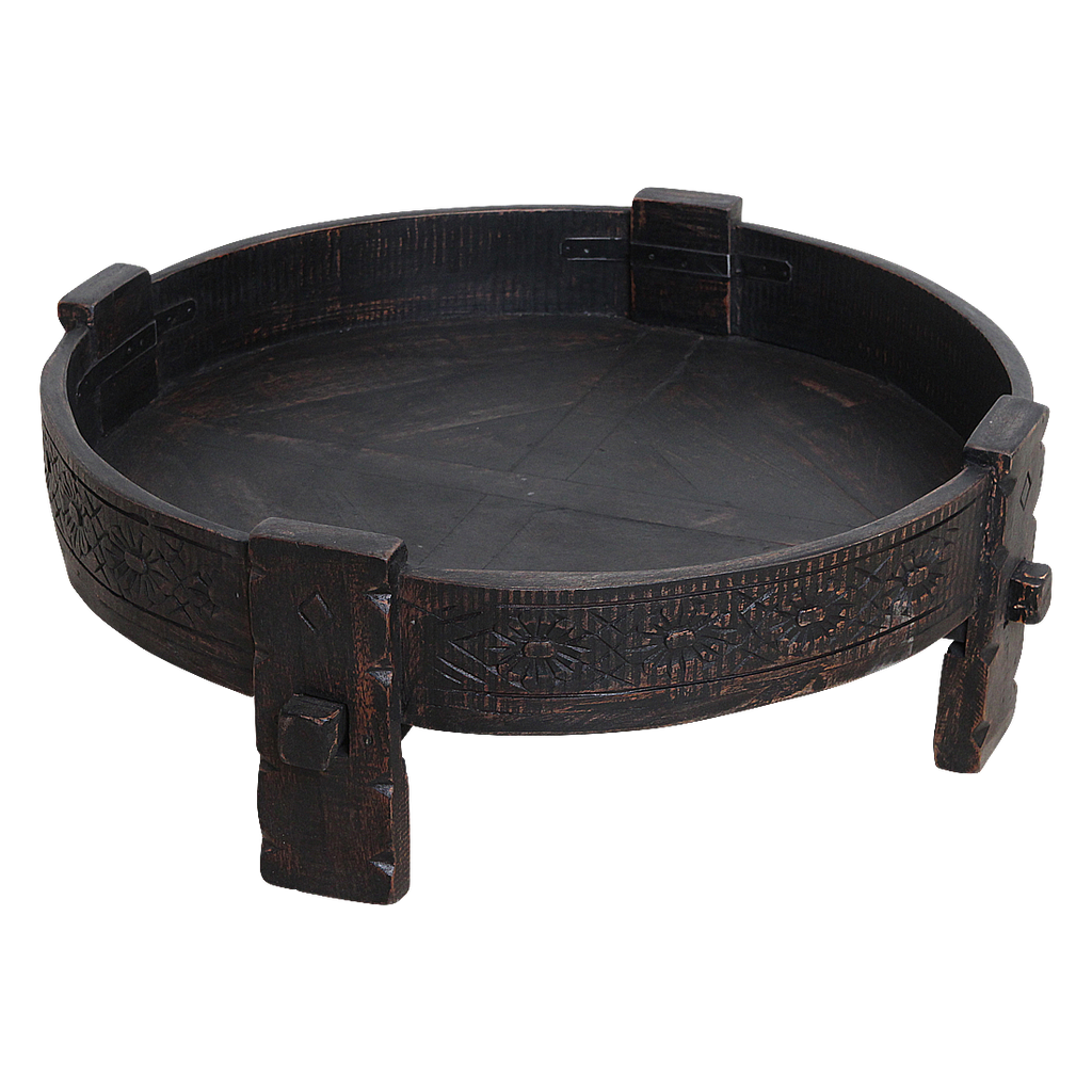 Chakki bijzettafel zwart - 73x73x25 cm
