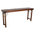 Inklapbare wandtafel bruin - 165x40x76 cm