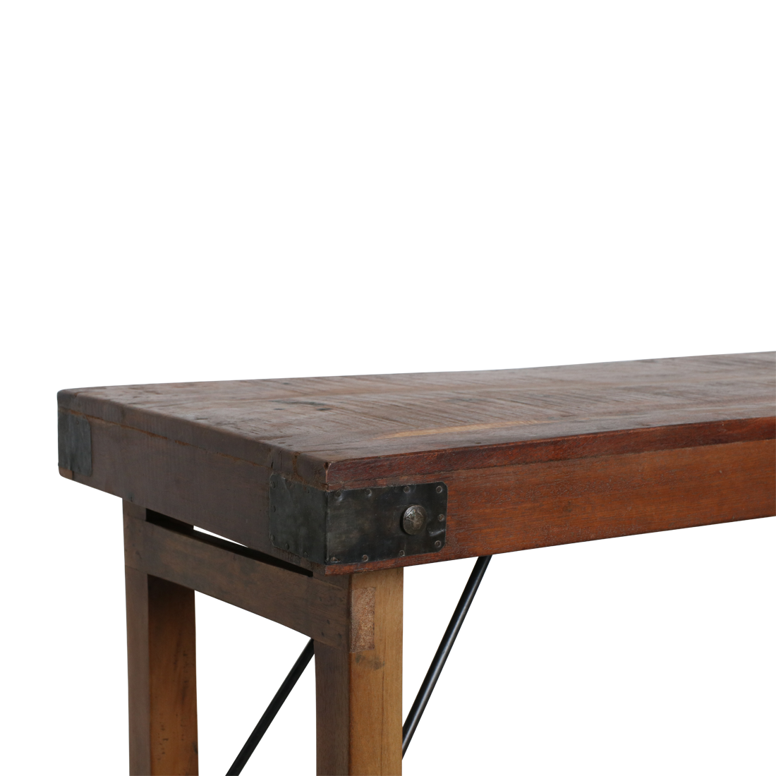 Inklapbare wandtafel bruin - 165x40x76 cm