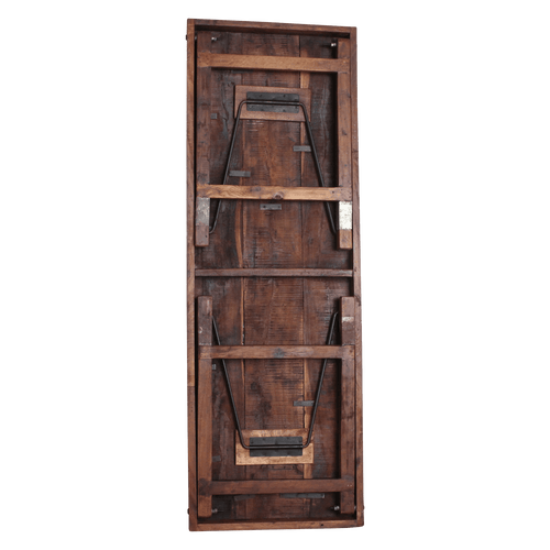 Inklapbare vintage eettafel - Gerecycled hout - 173x60x76 cm - Noël Home