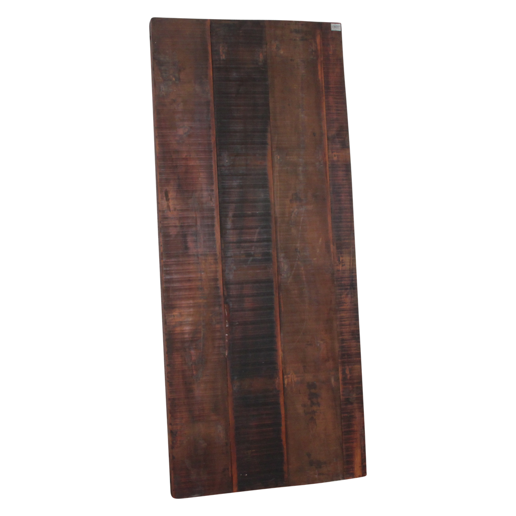 Inklapbare vintage eettafel XL - Gerecycled hout - 190x80x76 cm