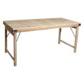 Limewash opklapbare eettafel - 165x75x76 cm
