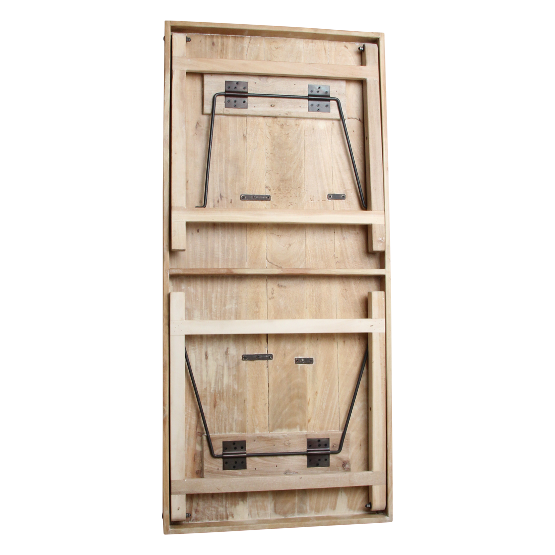 Limewash opklapbare eettafel - 165x75x76 cm