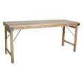 Limewash opklapbare eettafel - 172x60x76 cm