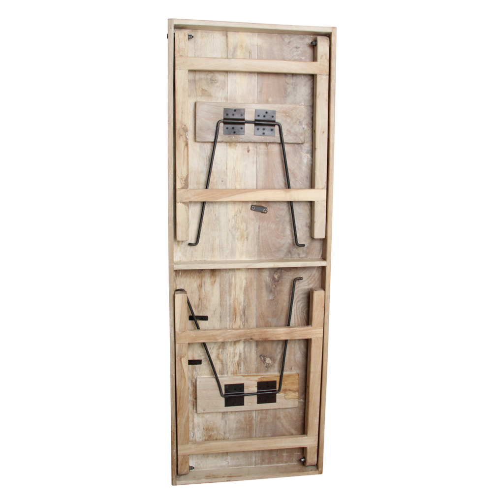 Limewash opklapbare eettafel - 172x60x76 cm
