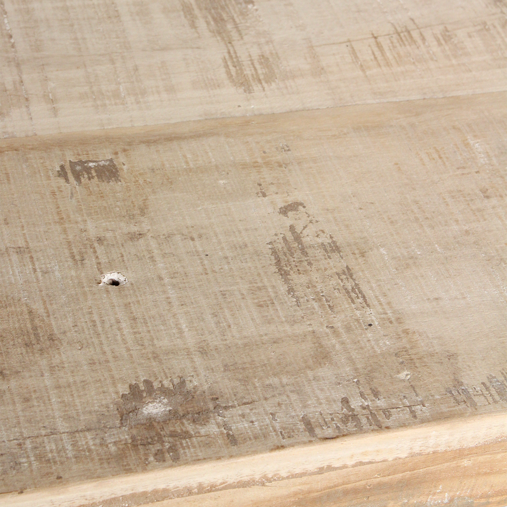 Limewash opklapbare wandtafel/console tafel - 170x40x76 cm