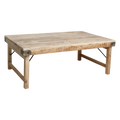 Limewash inklapbare salontafel - 120x75x45 cm