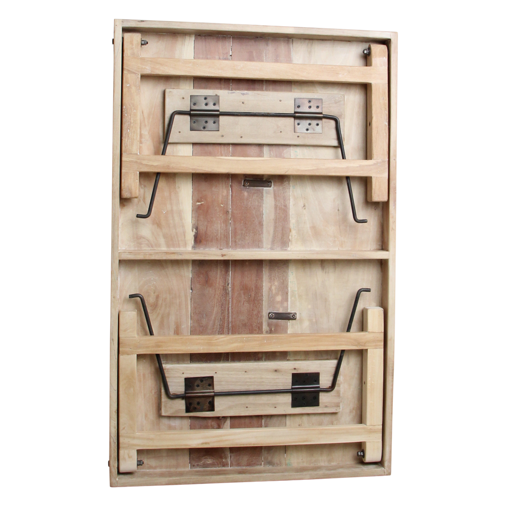 Limewash inklapbare salontafel - 120x75x45 cm