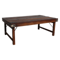 Bruine inklapbare salontafel - 120x75x45 cm