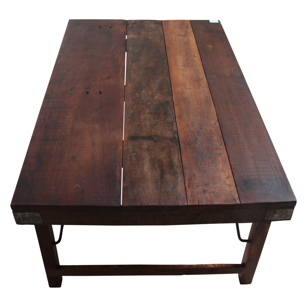 Bruine inklapbare salontafel - 120x75x45 cm