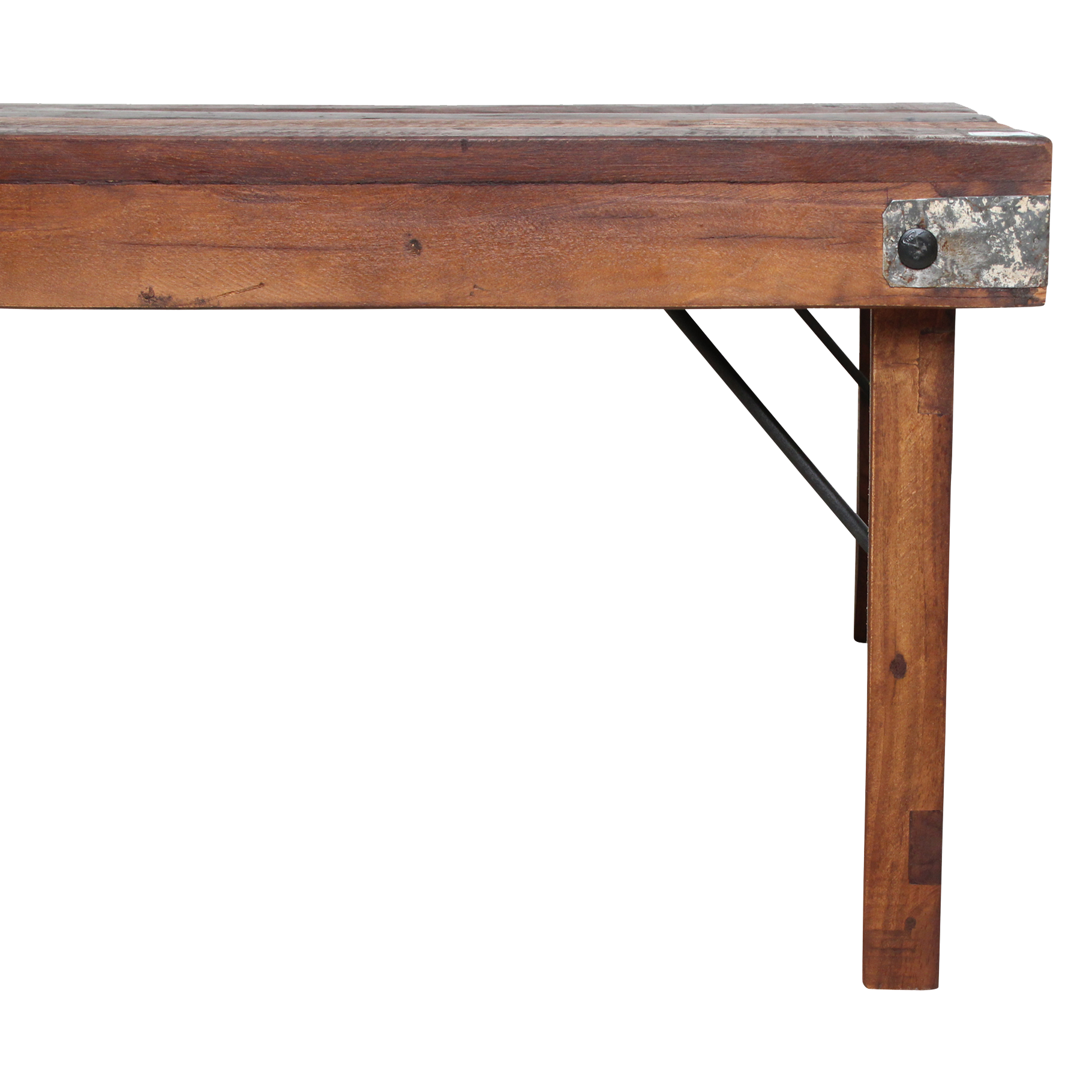 Bruine inklapbare salontafel - 120x75x45 cm