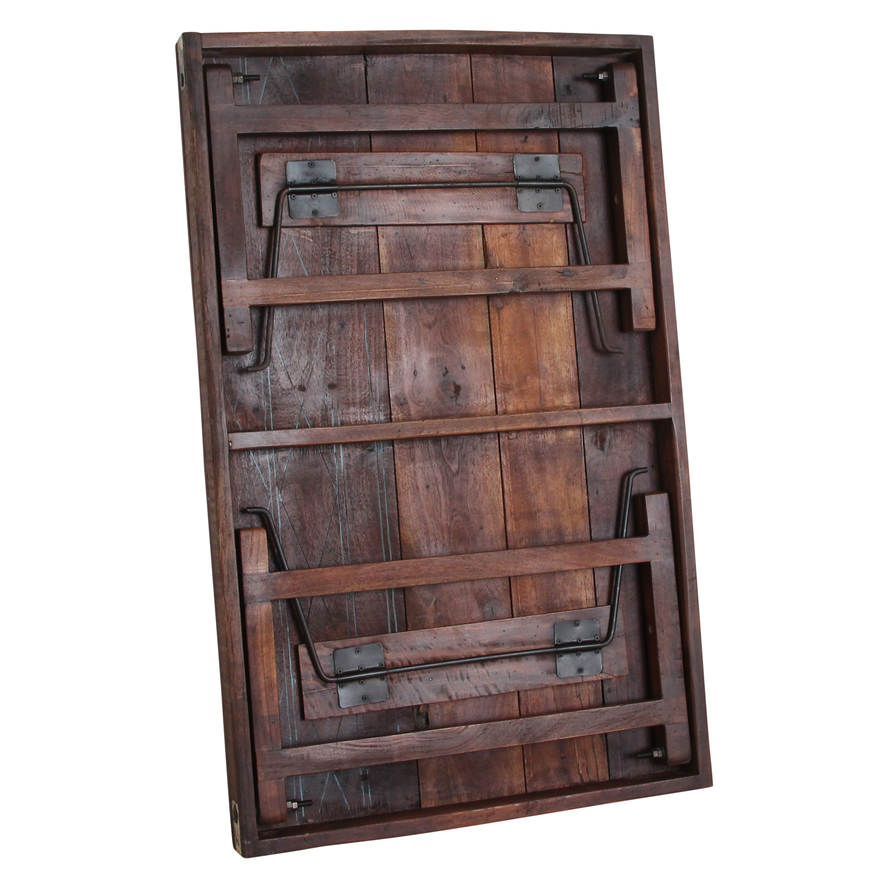 Bruine inklapbare salontafel - 120x75x45 cm