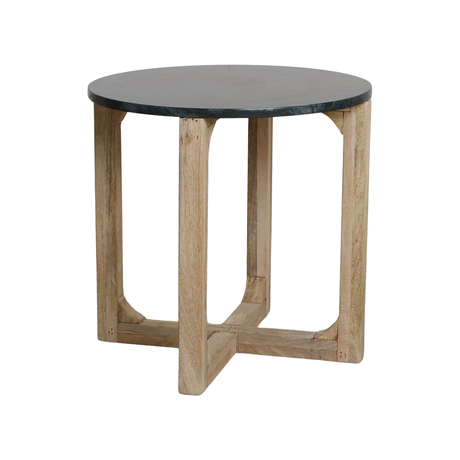 Marmeren bijzettafel rond - groen