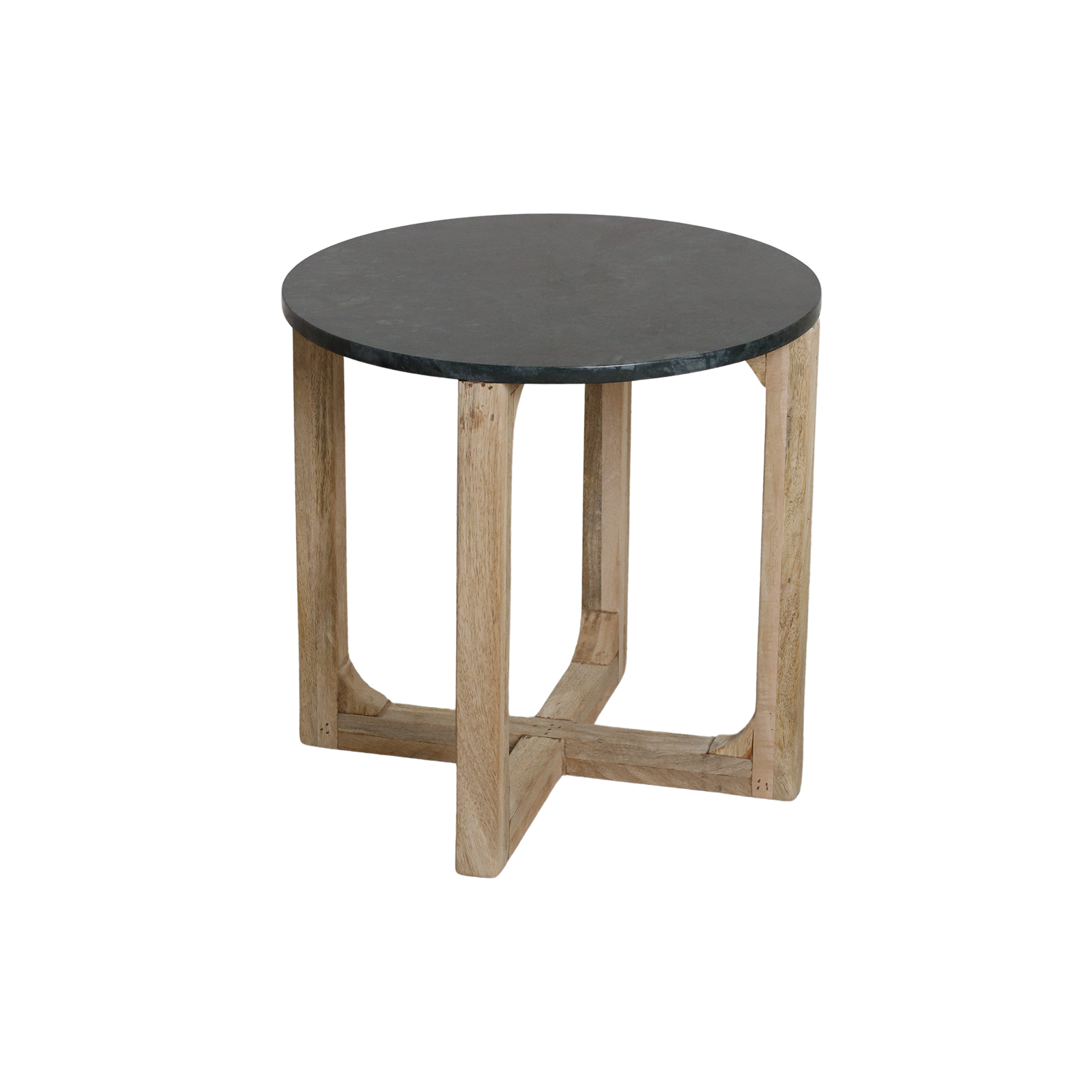 Marmeren bijzettafel rond - groen