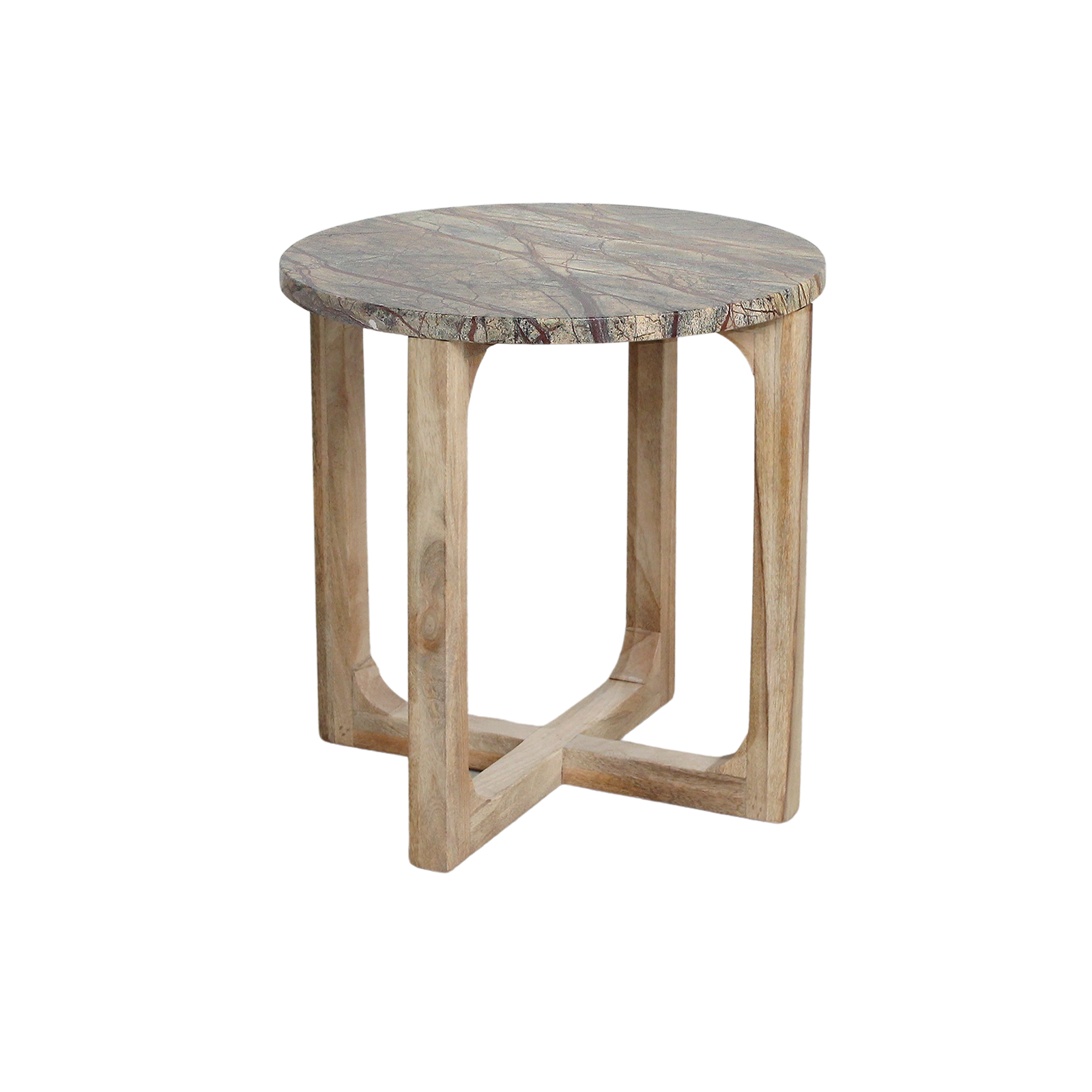 Marmeren bijzettafel Bizar - 50x50x50 cm