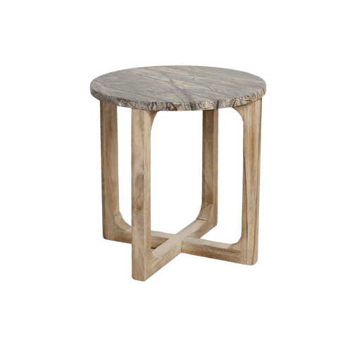Marmeren bijzettafel Bizar - 50x50x50 cm - Noël Home