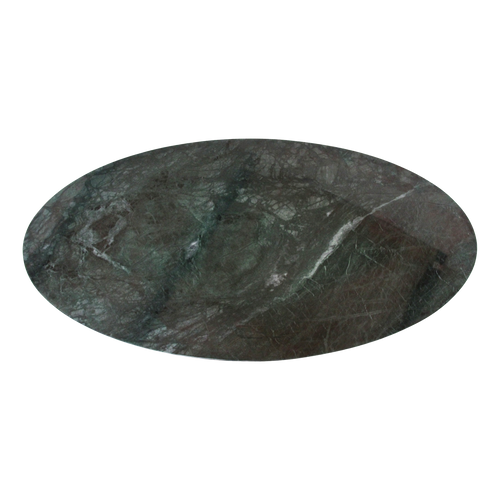 Oval marble coffee table - Green - 120x60x38 cm