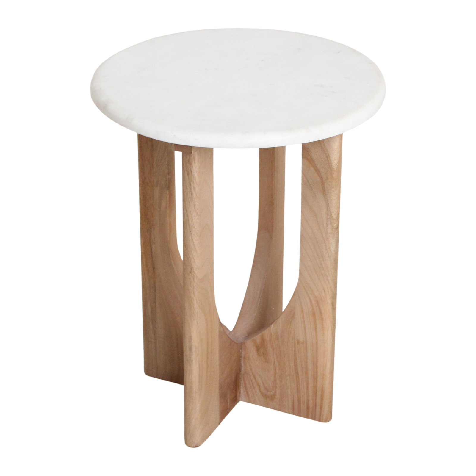 Kuching marmeren bijzettafel - wit
