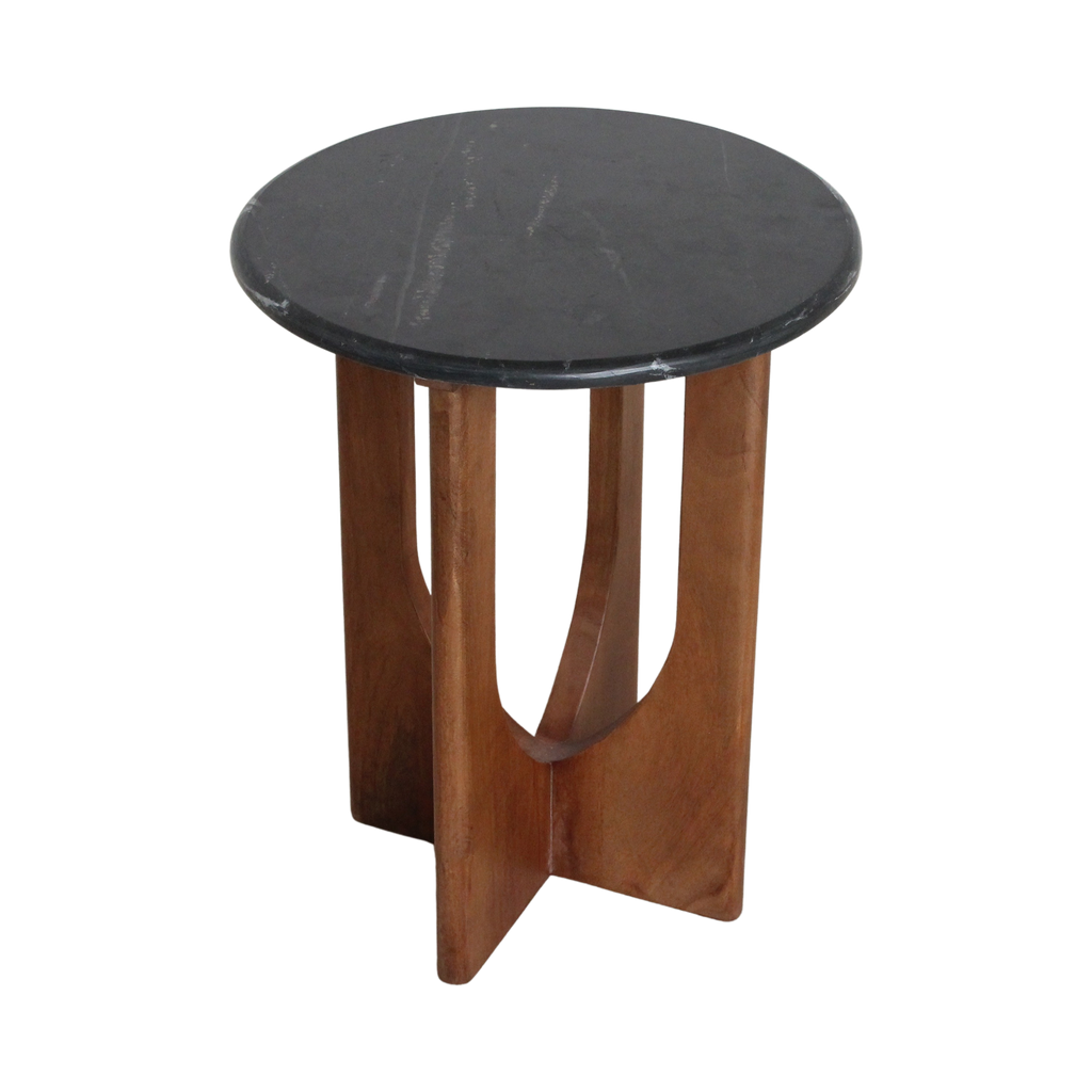 Brunei marmeren bijzettafel - zwart