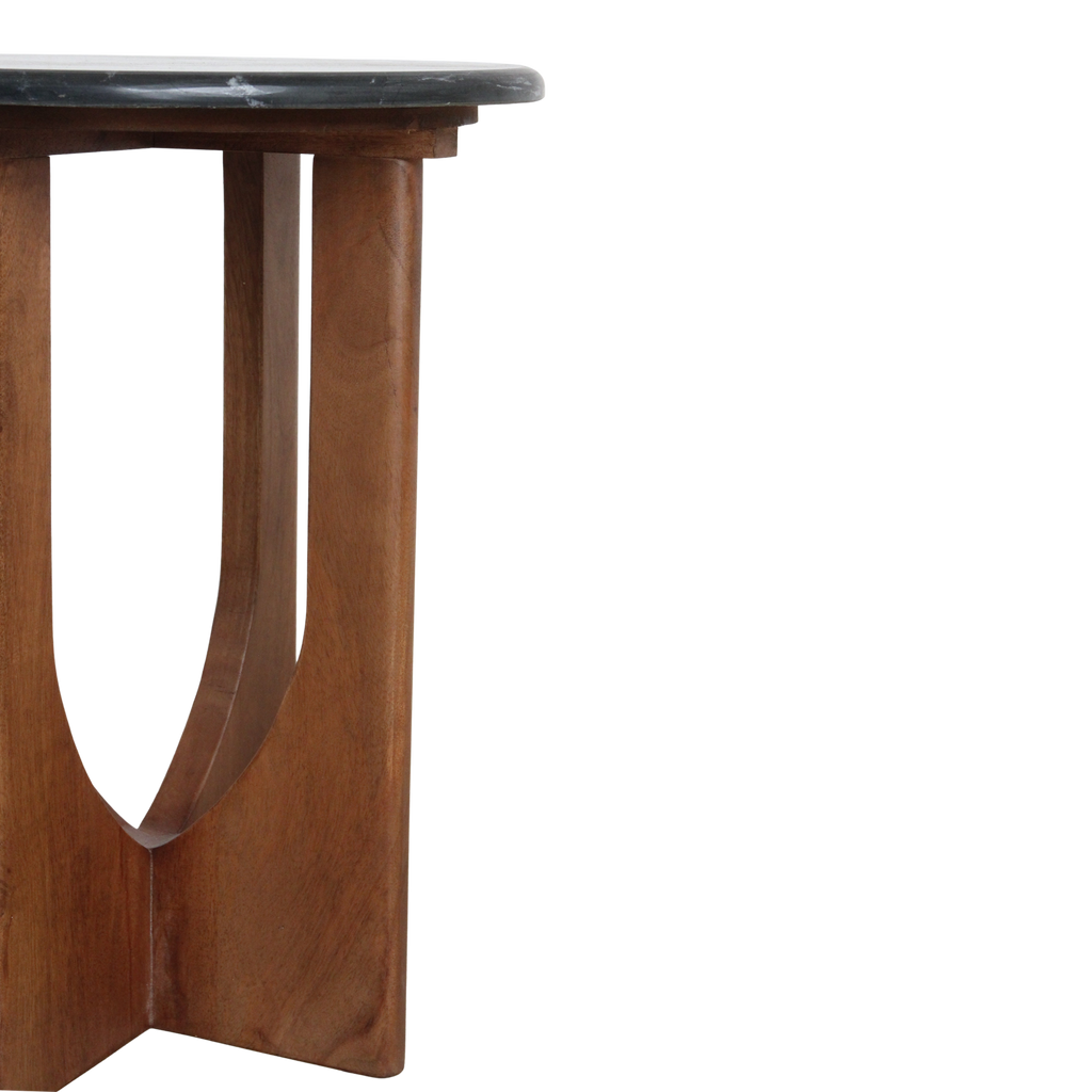 Brunei marmeren bijzettafel - zwart