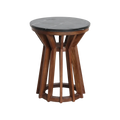 Sabah marmeren bijzettafel - zwart