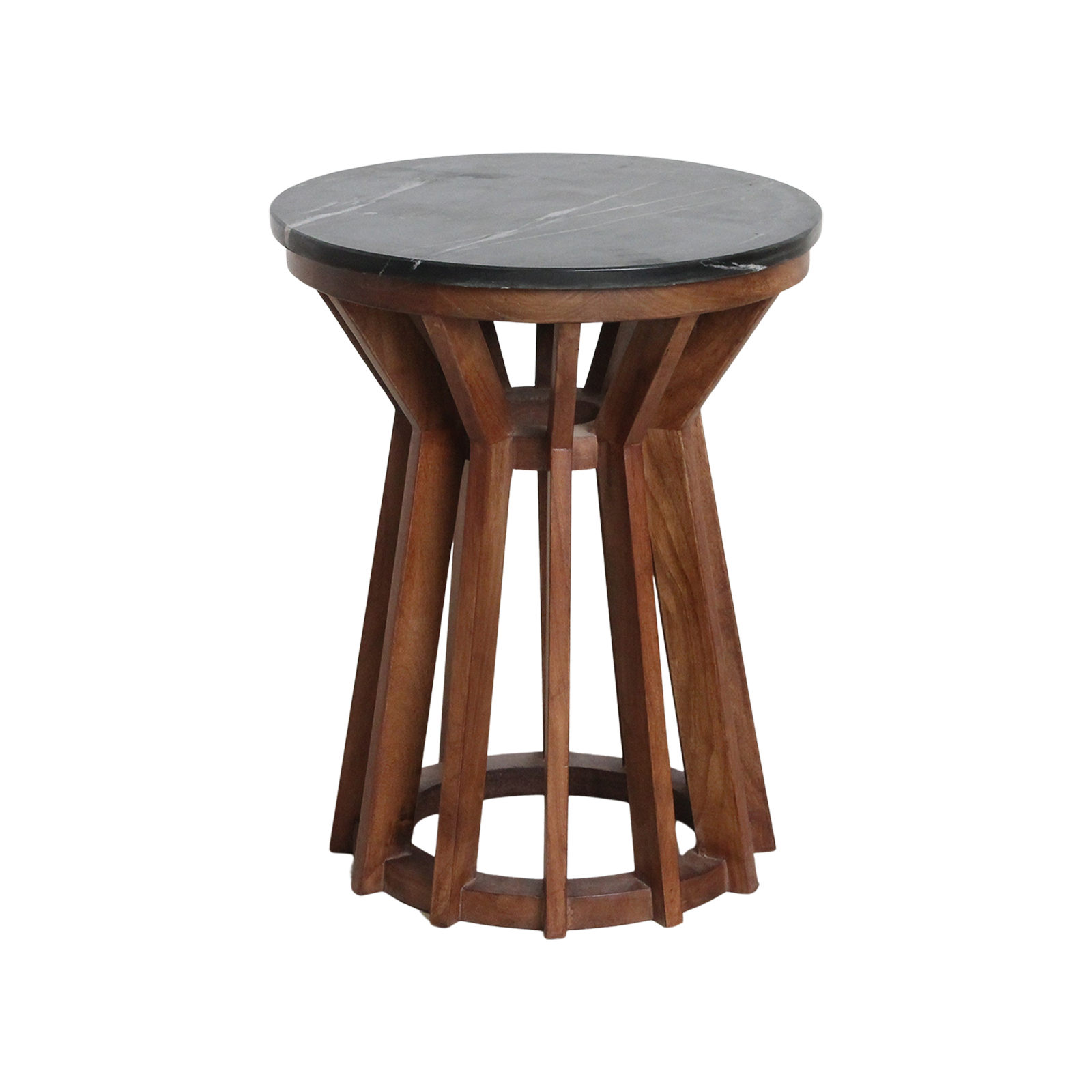 Sabah marmeren bijzettafel - zwart