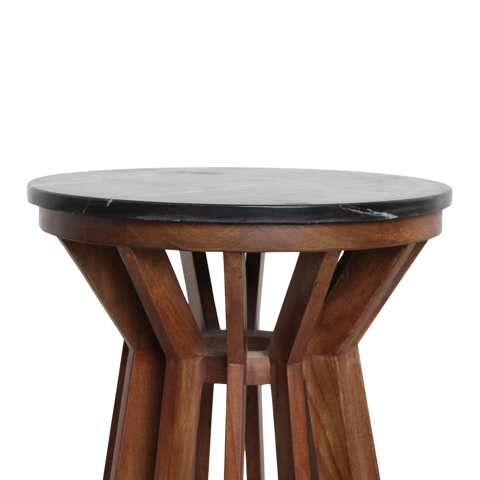 Sabah marmeren bijzettafel - zwart