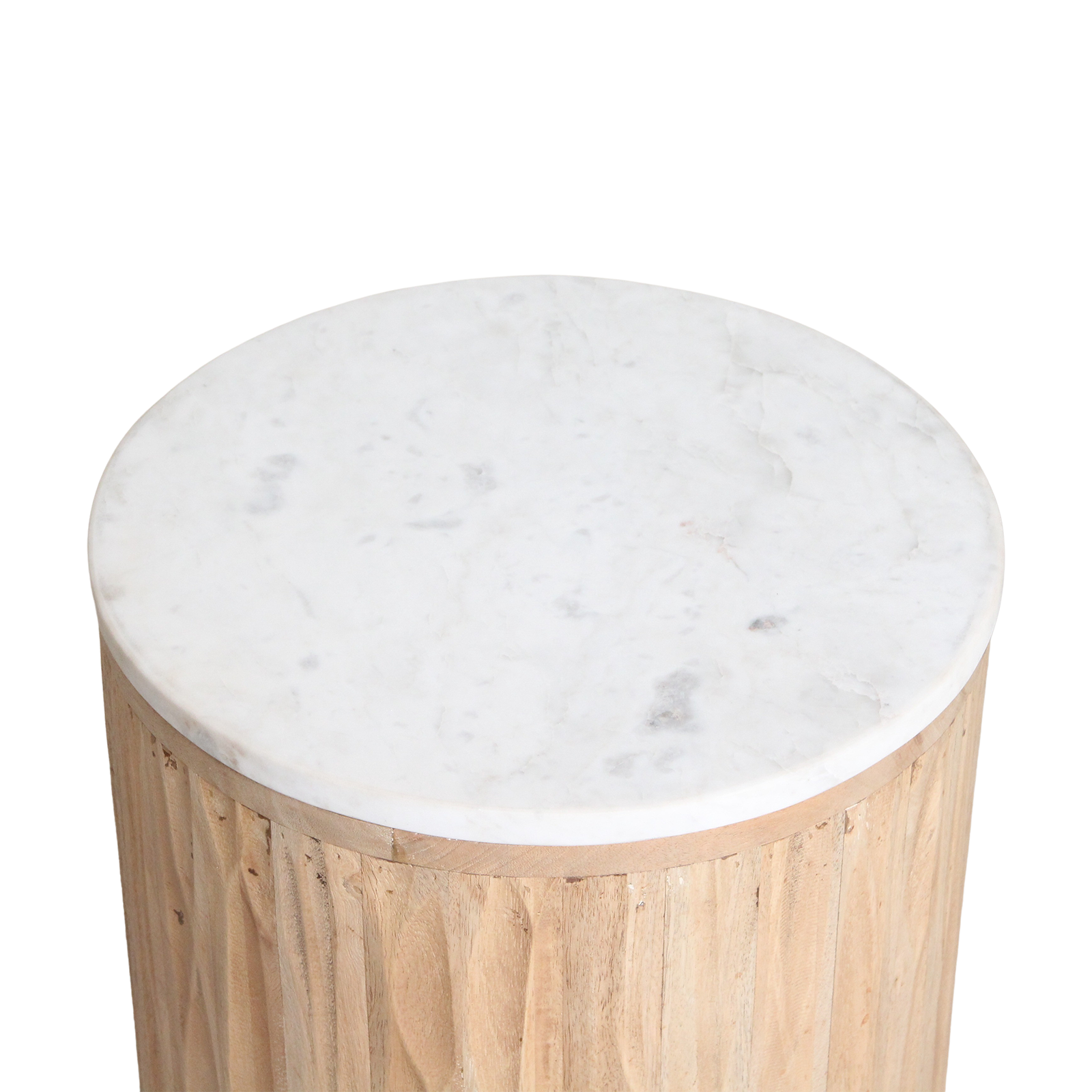 Malakka marmeren bijzettafel - wit