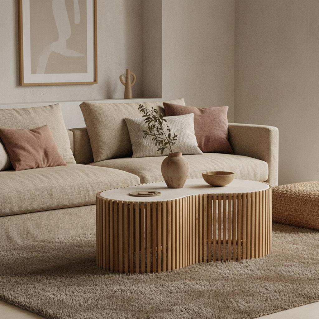 Infinity marmeren salontafel Pool - 93x54x35 cm