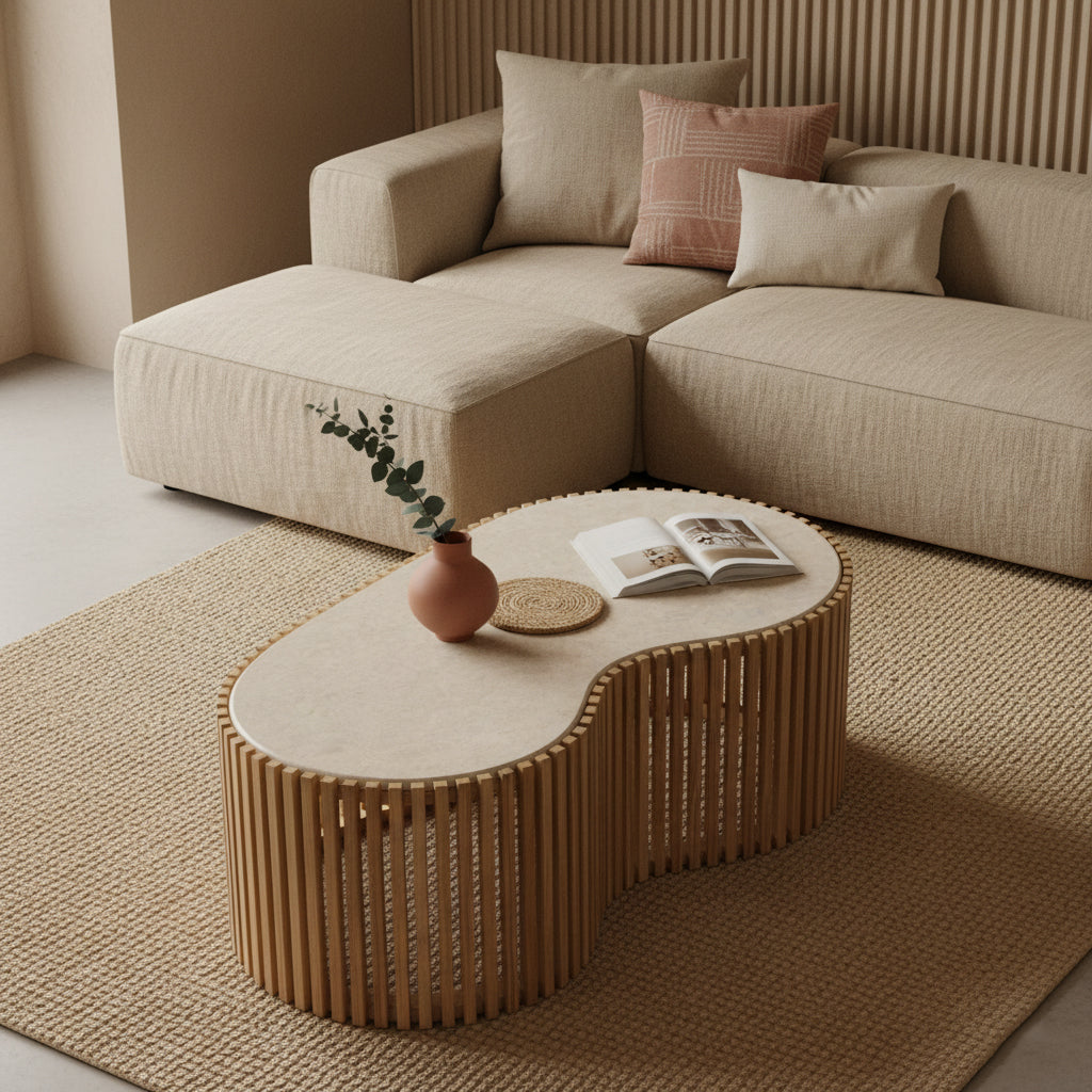 Infinity marmeren salontafel Pool - 93x54x35 cm
